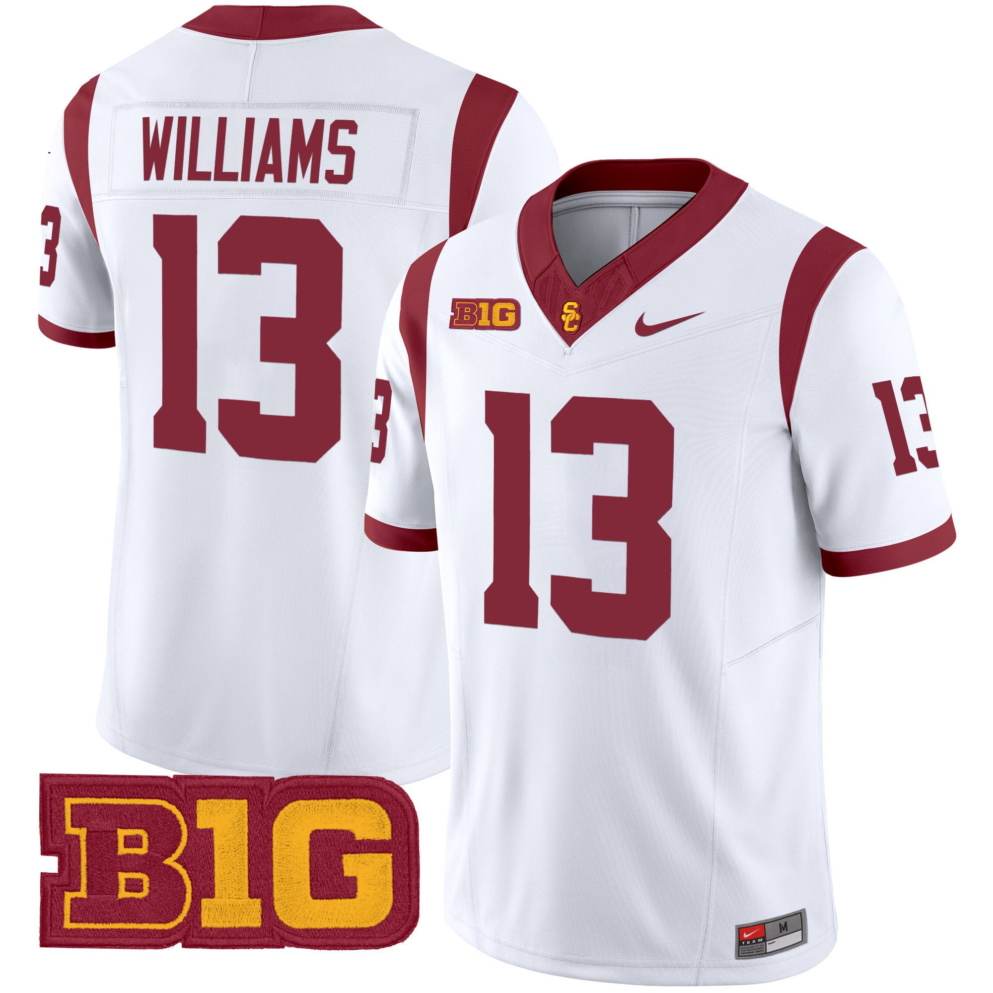 Men USC Trojans #13 Williams White Nike 2024 Vapor Limited NCAA Jersey